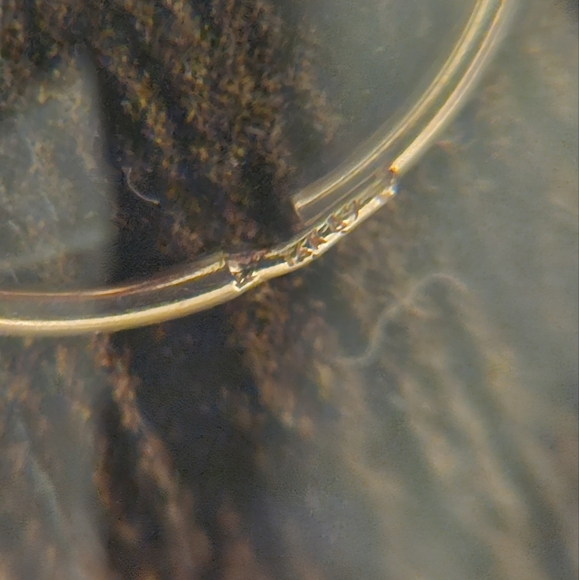 14k Gold Heart Hoop Earrings - Picture 5 of 5